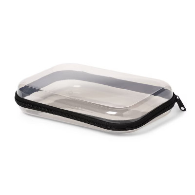 Hard Sided Zipper Pencil Case Gray - up&up™ | Target