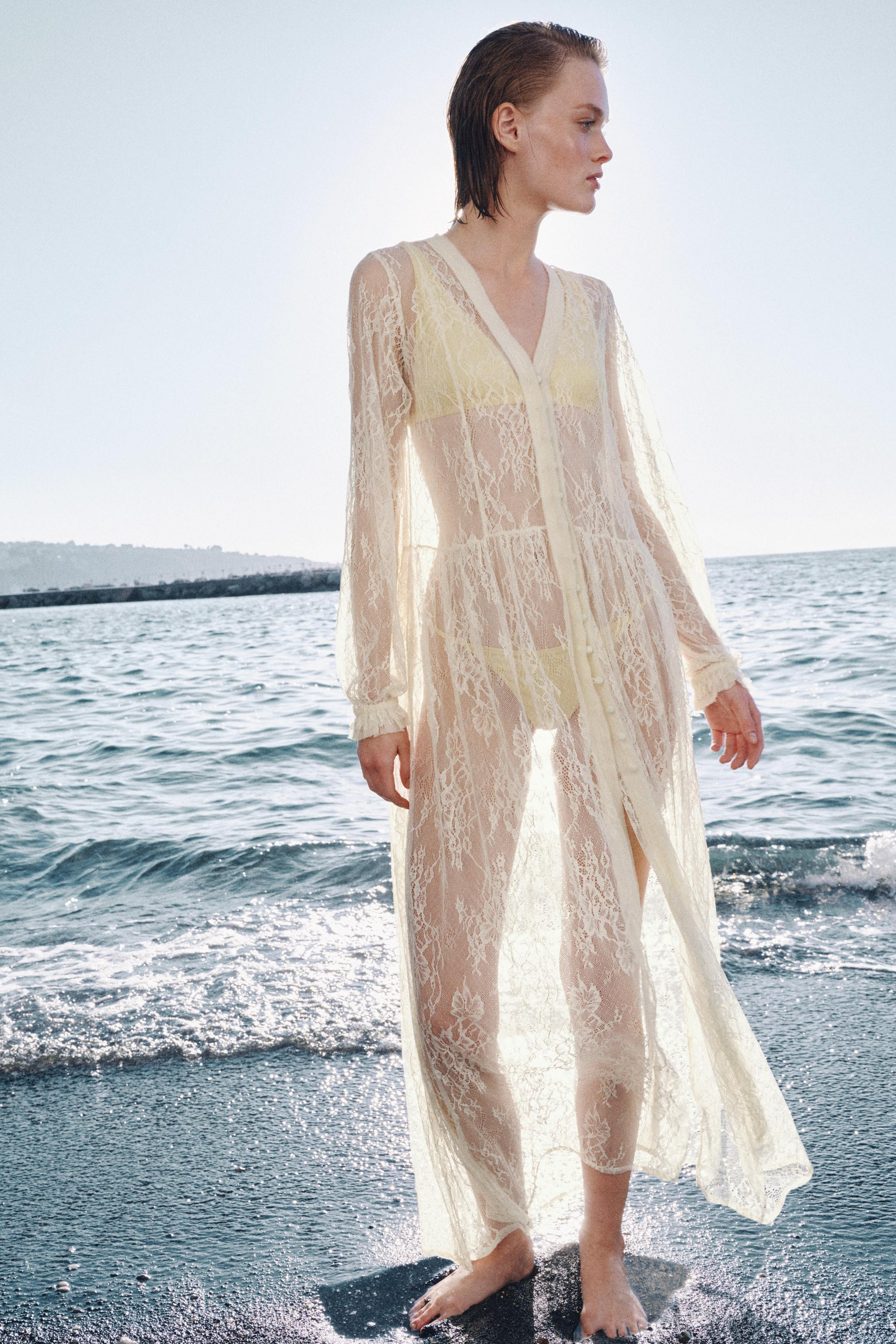 ZW COLLECTION LONG LACE DRESS | Zara UK