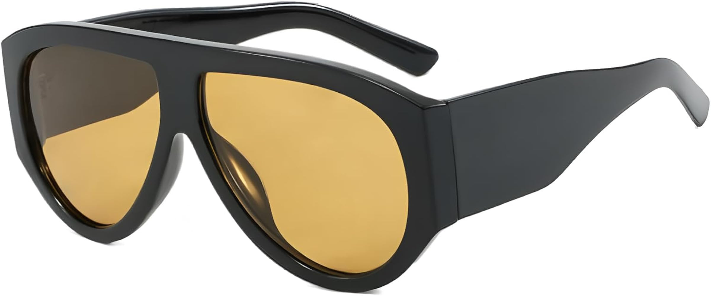 ADE WU Trendy Aviator Sunglasses for Women Men Retro Vintage Oversized 70s Thick Pilot Style Sun ... | Amazon (US)