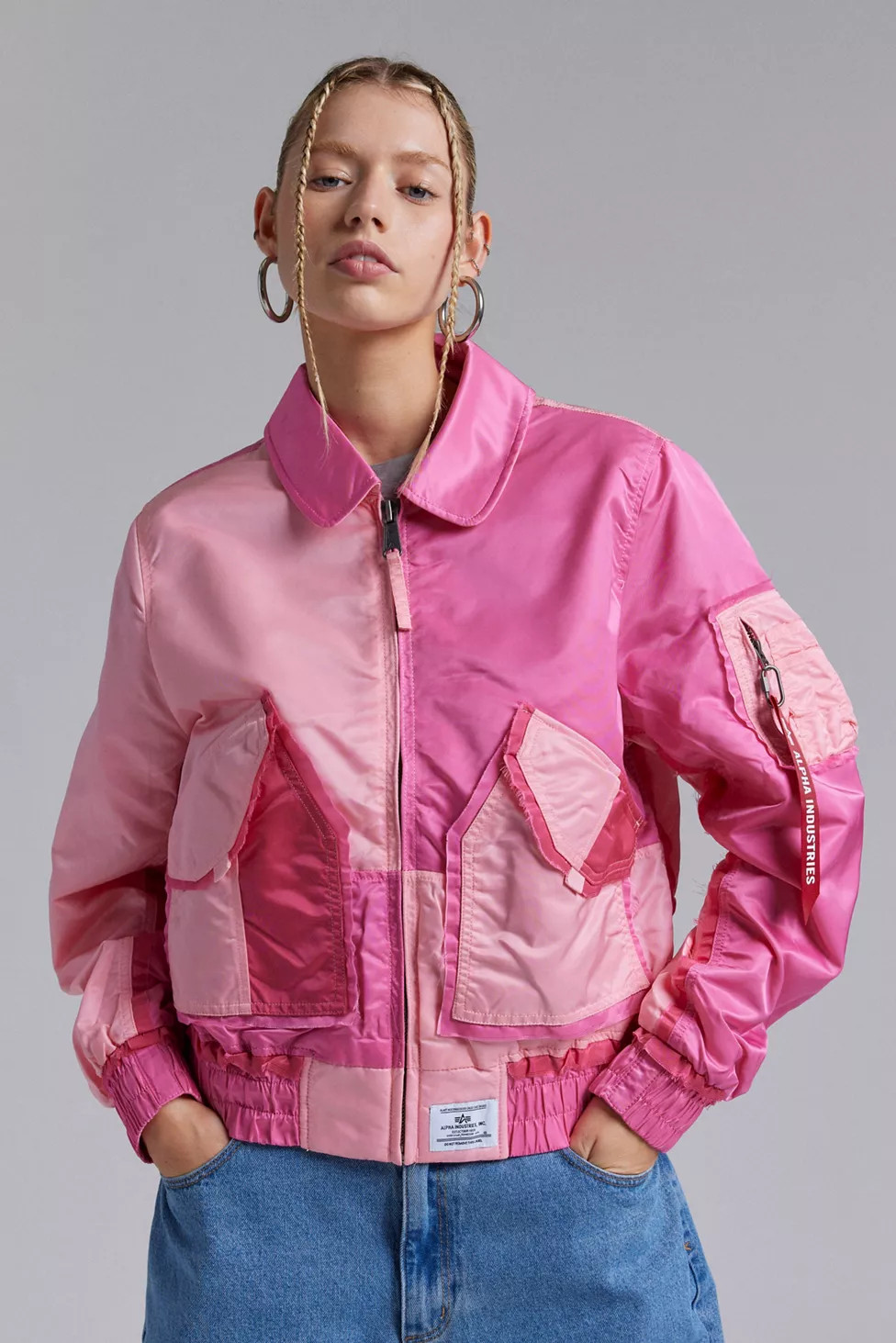 Urban Outfitters X Alpha Industries CWU 45/P Colorblock Bomber Jacket | Urban Outfitters (US and RoW)