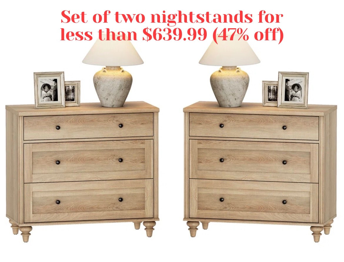 Save 47% on this set of nightstands firing Wayfair Canada’s Black Friday in July sale!

Sale ends on July 27th!!

Other colour options available. 

#wayfaircahome #wafaircapartner
@wayfaircanada
#ltkwayday
#blackfriday

#LTKsale #LTKhome #LTKcanada