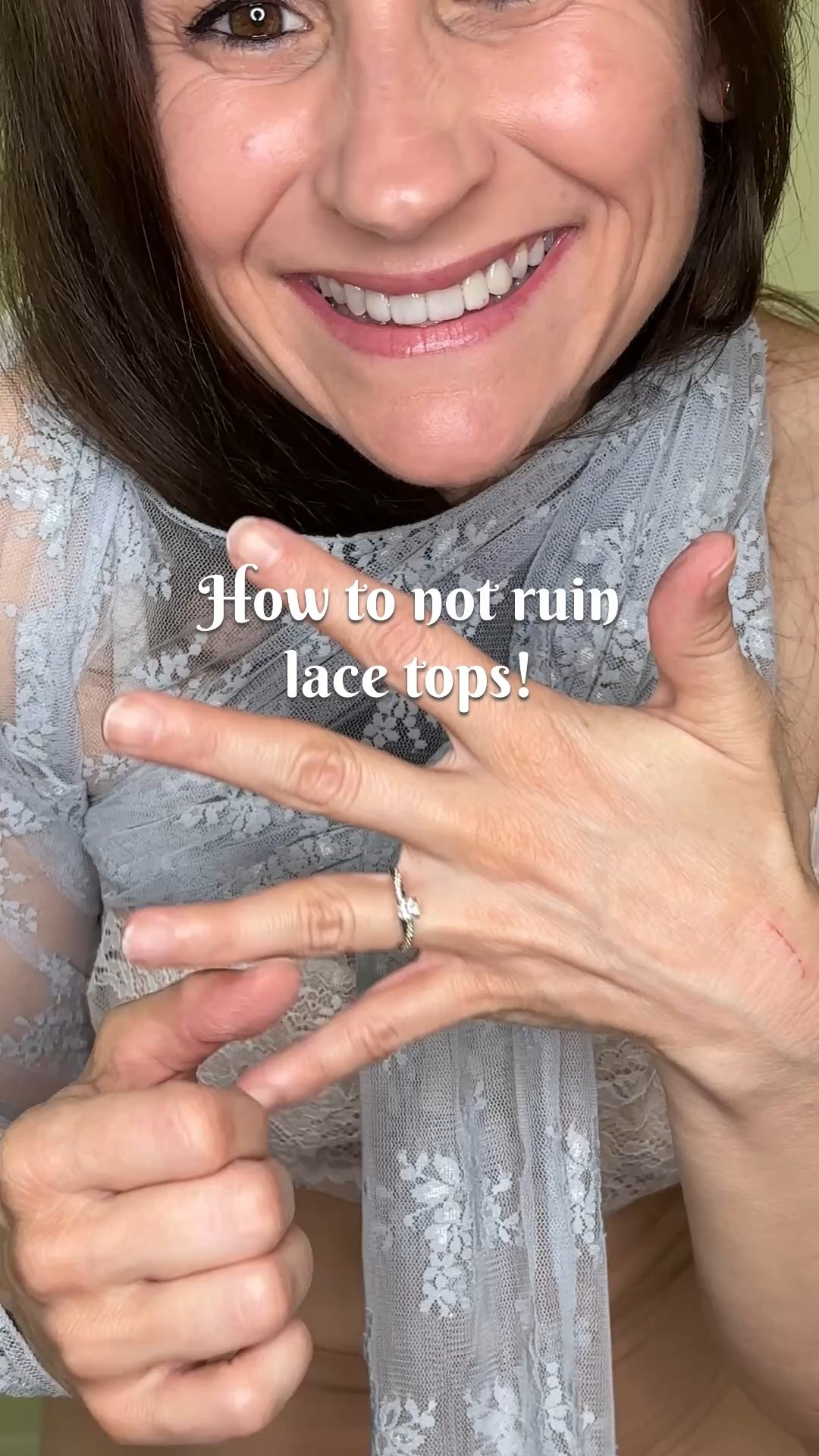 Don't forget to remove or turn your rings to avoid snags! 

#LTKgrwm #LTKstorytime #LTKPetite