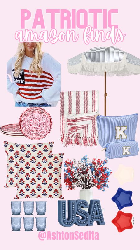 Simple and sweet patriotic finds from Amazon!! 

#LTKStyleTip #LTKSeasonal #LTKHome