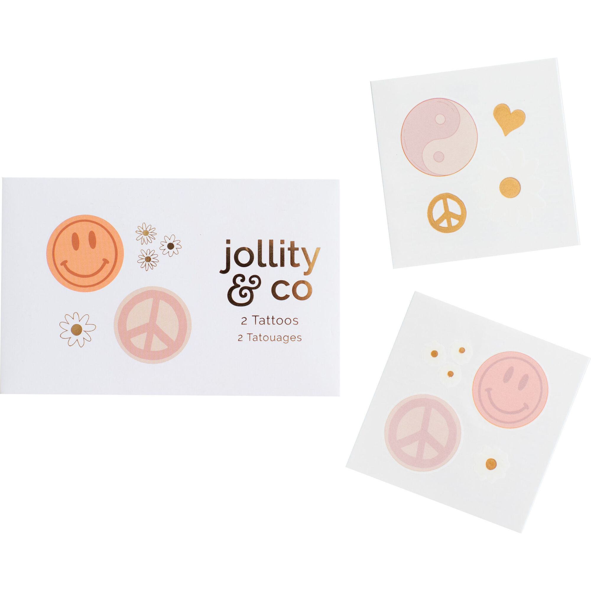 Peace & Love Temporary Tattoos | Maisonette