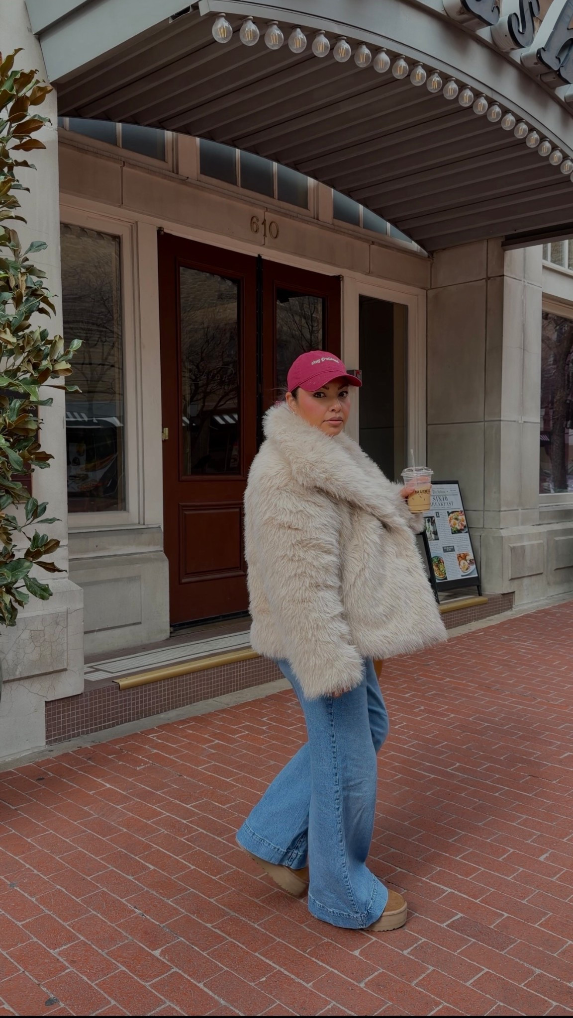 Faux fur outfitts