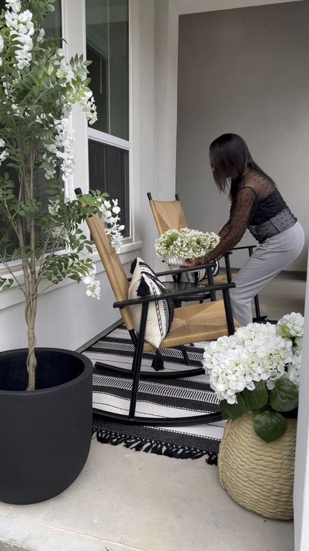 #walmartpartner 

My gorgeous 5 piece conversational set is on sale!!! 🎉 It also comes in a dining set with a protective umbrella. The cushions are weather resistant and come pretreated with Scotchguard! 🎊…

My fire pit and rocking chairs are still available and both on sale! 🤍🖤

My white resin planters are super lightweight and are still in stock!

Shop all these items before they sell out this summer! 😆 

@Shop.LTK #liketkit #IYWYK #walmarthome #LTKsalealert #LTKhome

#LTKVideo