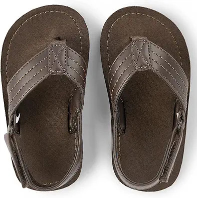 The Children's Place Baby Boys and Toddler Casual Flip Flops with Backstrap, Tan | Amazon (US)