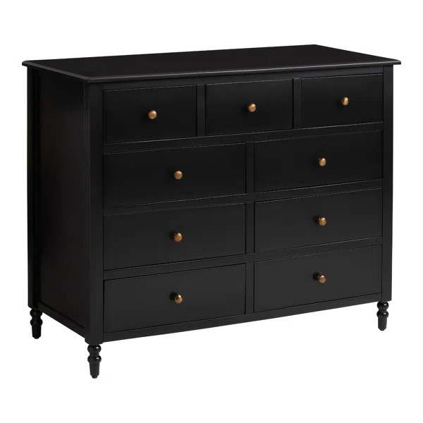 Angeletta 9 Drawer Solid Wood Dresser | Wayfair North America