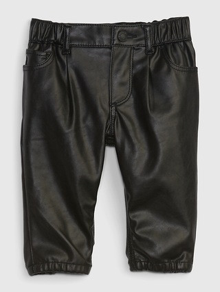 Baby Faux-Leather Bubble Jeans | Gap (US)