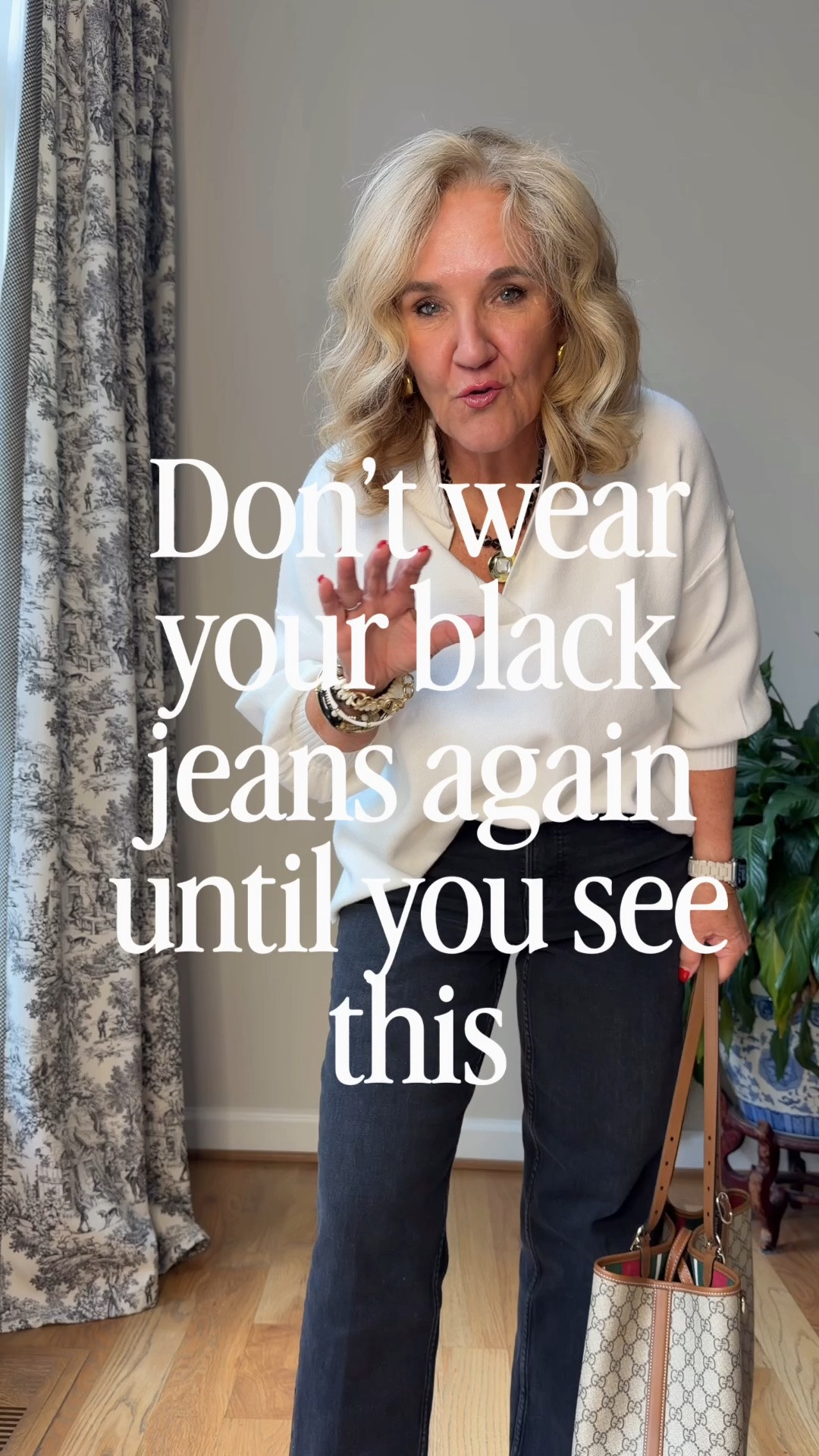 What to wear with your black jeans. And hey, if you need a new pair, get a washed soft black like these from spanx wearing a med petite
Cream sweater medium 
Black blouse medium 
Brown sweater medium 
Green tweed blazer 10 petite
Denim jacket medium 
White blouse from Athleta small
Burgandy jacket med petite
Striped blouse medium 
Wool jacket med (avail in oatmeal and that would look great too)
20% off Allie & Bess code NANETTE20

#LTKOver40 #LTKootd #LTKPetite
