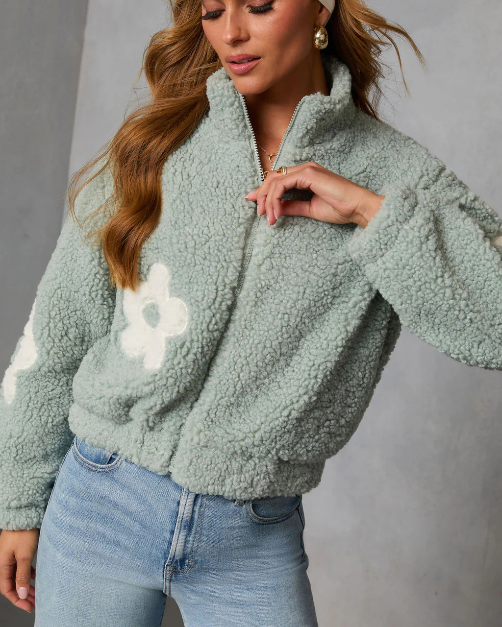 Fresh Form Floral Sherpa Jacket | VICI