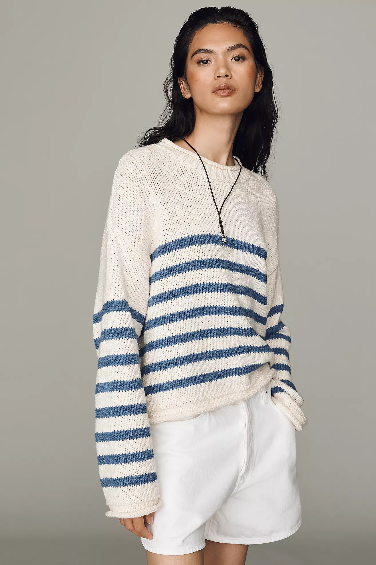 Harlow Oversized Roll-Neck Sweater by Pilcro | Anthropologie (US)