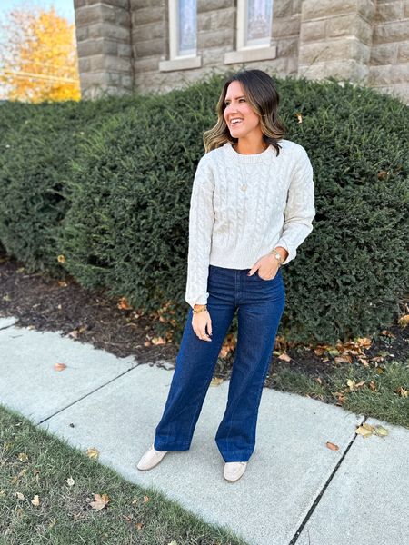 This outfit from @Target is on sale! 

Sweater - medium 
Jeans - 2 long 
Loafers - tts 

#LTKfindsunder50 #LTKCyberWeek #LTKsalealert