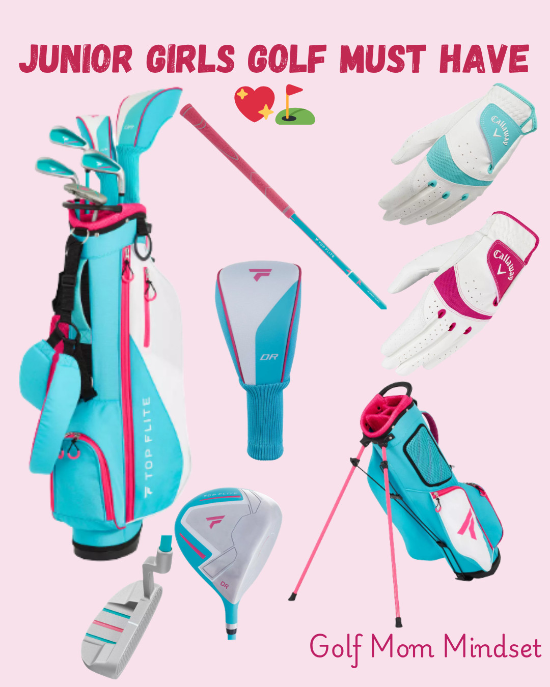 Look the most stylish on the course 💖⛳

This Top Flite Youth 9-Piece Complete Set for girls is such a junior golf MUST HAVE for ages 9–12 💕

Pair it with matching Callaway golf gloves to complete the whole look 🙌

✔️ Lightweight clubs designed for junior golfers
✔️ Stand bag + matching headcovers included
✔️ Perfect for lessons, tournaments & summer golf

Cute + confidence-building = the perfect combo for young girl golfers 💚

✨ LTK Disclosure: This post contains affiliate links and I may earn a small commission if you shop through my links at no extra cost to you.

#LTKGolf #GirlsGolf #JuniorGolf #GolfGirls #GolfMom #GolfKids #YouthGolf #GolfMomMindset 

 #LTKfitnessgoals #LTKActive #LTKKids