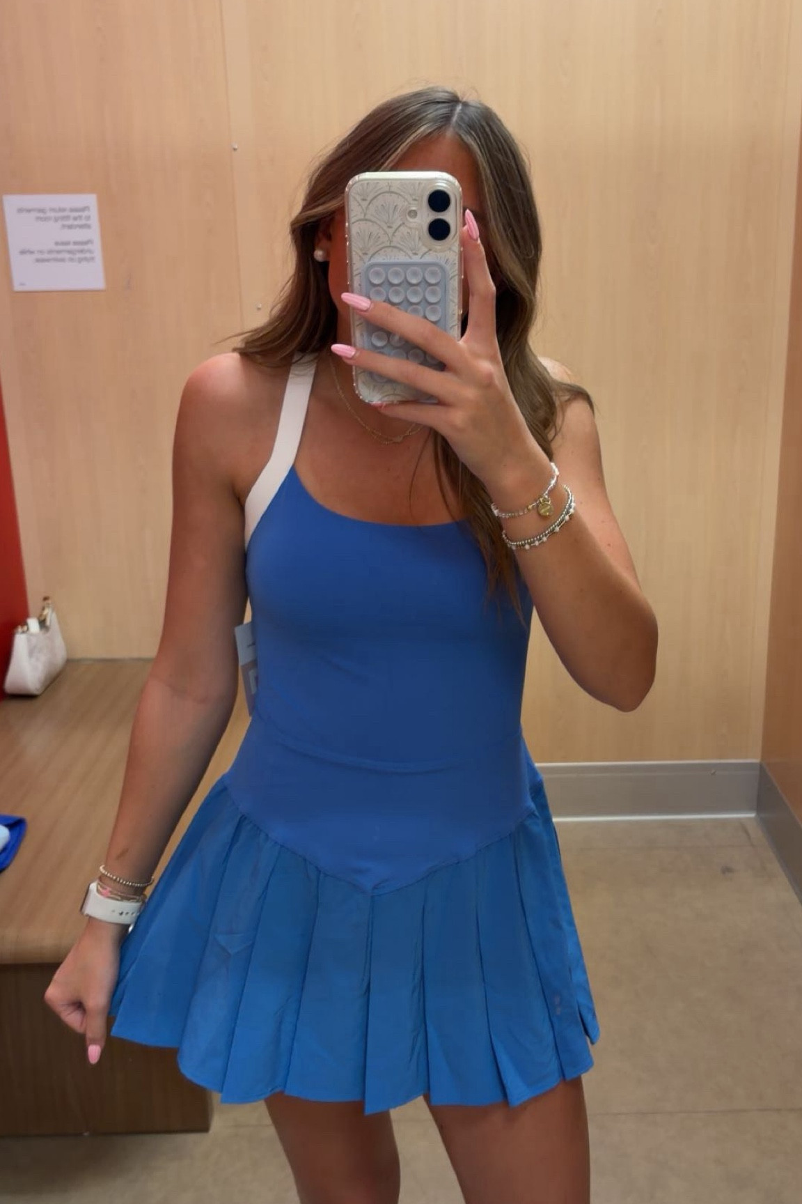 this activewear dress with the pleated skirt is absolutely perfect!! this blue & white combo is sooo cute, also comes in all black, and white with blue and red straps. i’m obsessed with the fit of this and the length is great as well. i have an xs on and it fits well. i will be wearing so many athletic dresses this summer and you should too

#ltktarget #summerdress #ootd #targetfinds #outfitinspo #activewear #athleticdress 

#LTKootd #LTKfitnessgoals #LTKActive