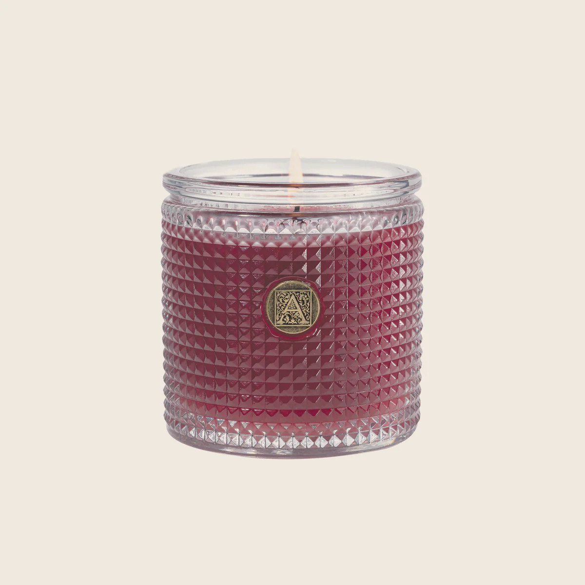 Vanilla Rosewater - Textured Glass Candle | Aromatique