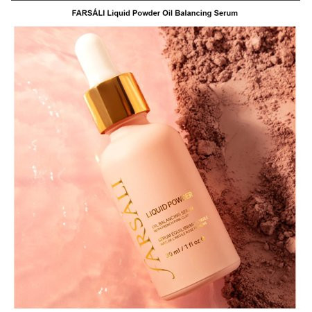 Farsali Liquid Powder Oil Balancing Serum - 1 oz. bottle. | Walmart (US)