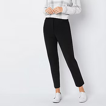 Liz Claiborne Emma Ponte Womens Mid Rise Slim Fit Ankle Pant - JCPenney | JCPenney