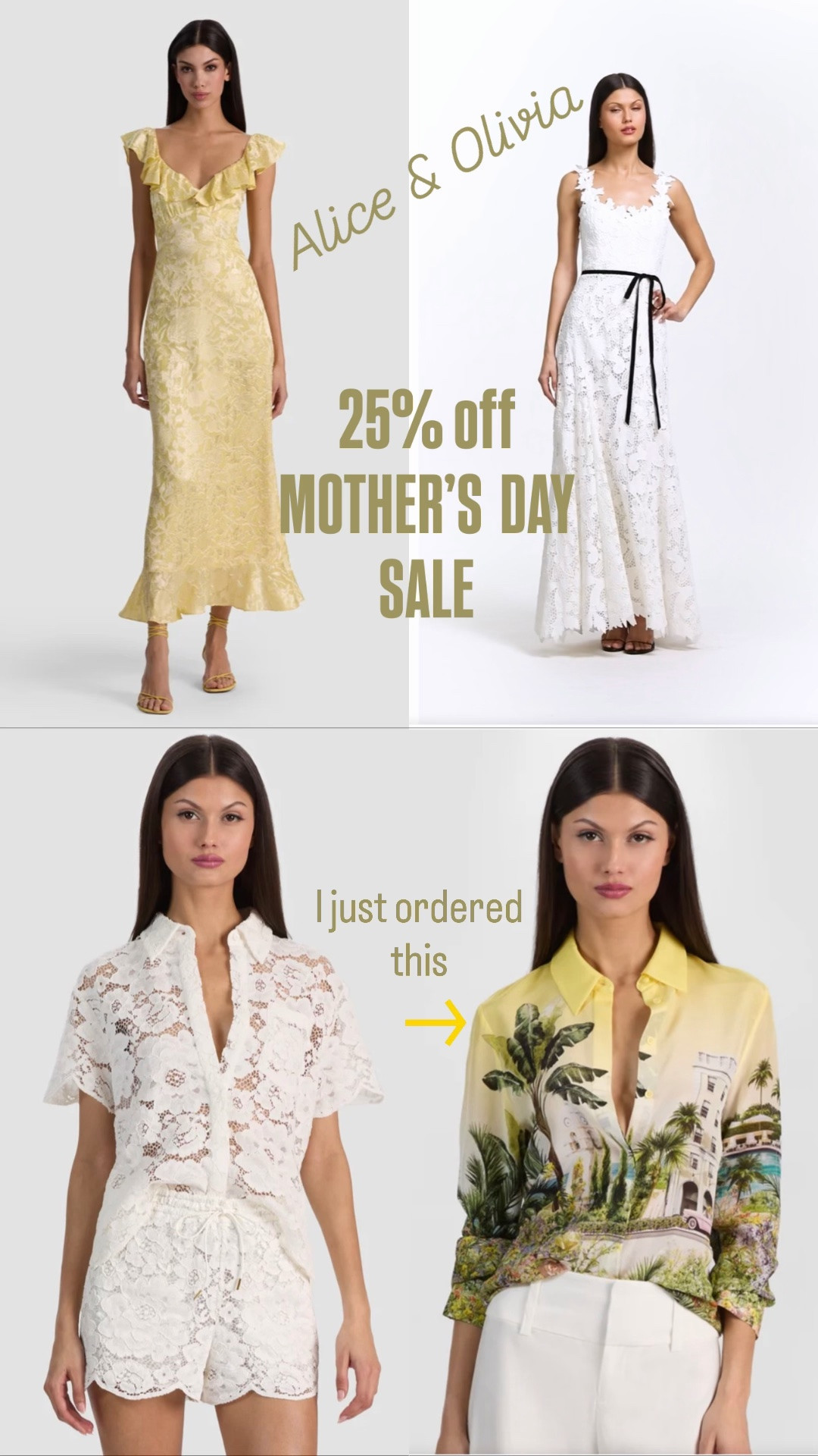 Great time to add an Alice & Olive piece to your wardrobe. 
Dresses, special occasion, blouses, tropical prints, yellow dress

#LTKOver40 #LTKWedding #LTKSaleAlert