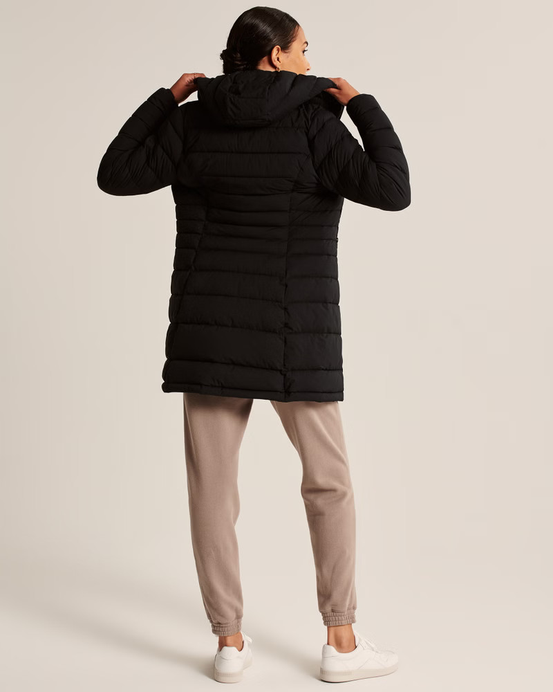 Mid-Length Puffer Coat | Abercrombie & Fitch (US)