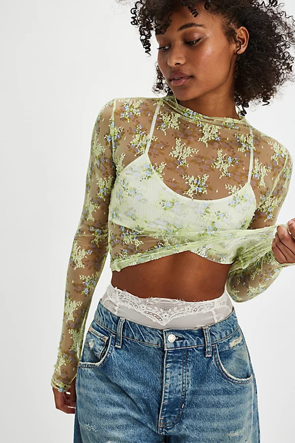 Lady Lux Printed Layering Top | Free People (Global - UK&FR Excluded)