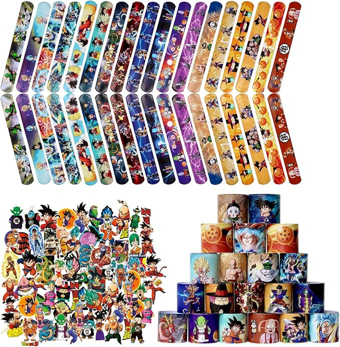 Slap Bracelet - 36PCS Slap Bracelet for Kids Boys & Girls Birthday Party Supplies Favors - Cartoo... | Amazon (US)