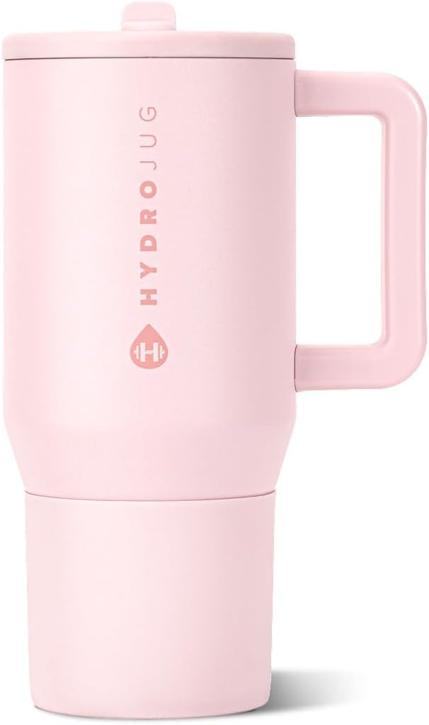 HydroJug Traveler 20oz Kids Insulated Tumbler with Handle, Pink Sand | Amazon (US)