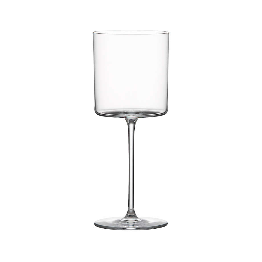 Edge 13-Oz. Square White Wine Glass + Reviews | Crate & Barrel | Crate & Barrel