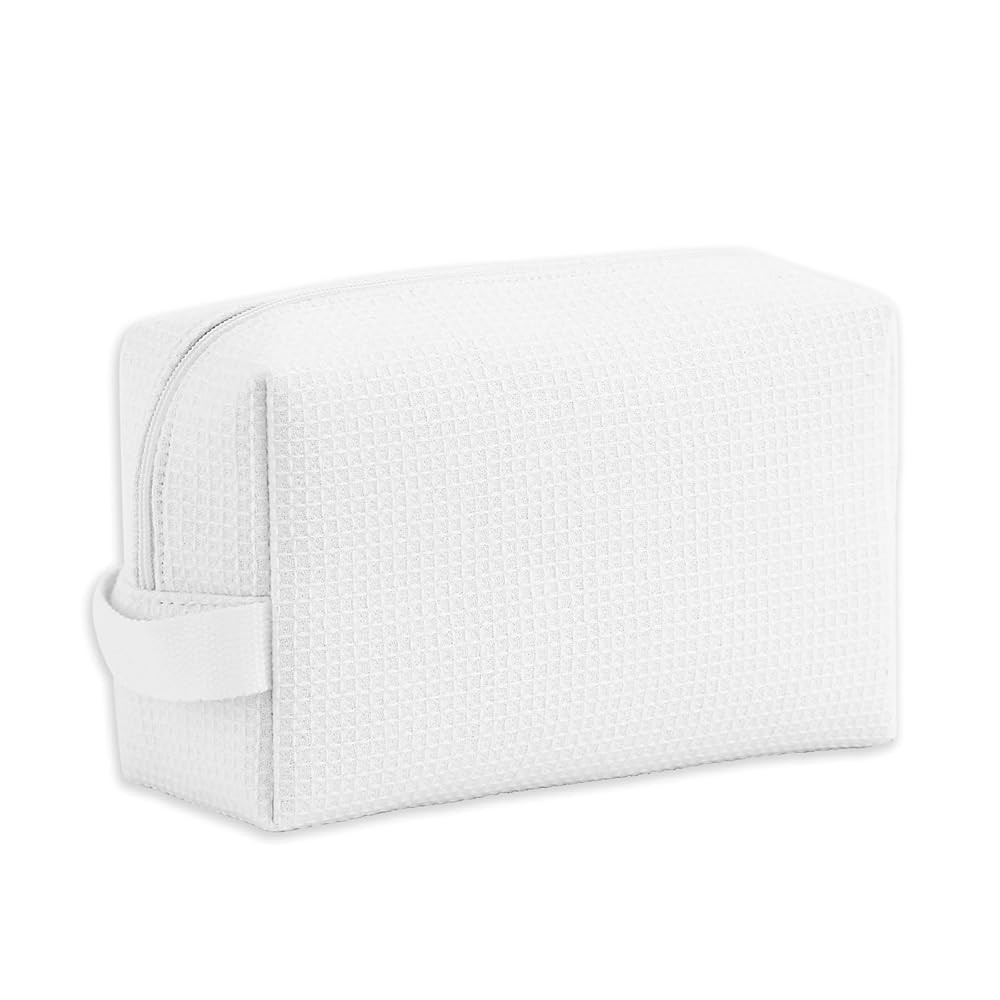DYSHAYEN Waffle Makeup Pouch Bag, Small Travel Cosmetic Bag, Gifts for Women Bridesmaid,Wedding,C... | Amazon (US)