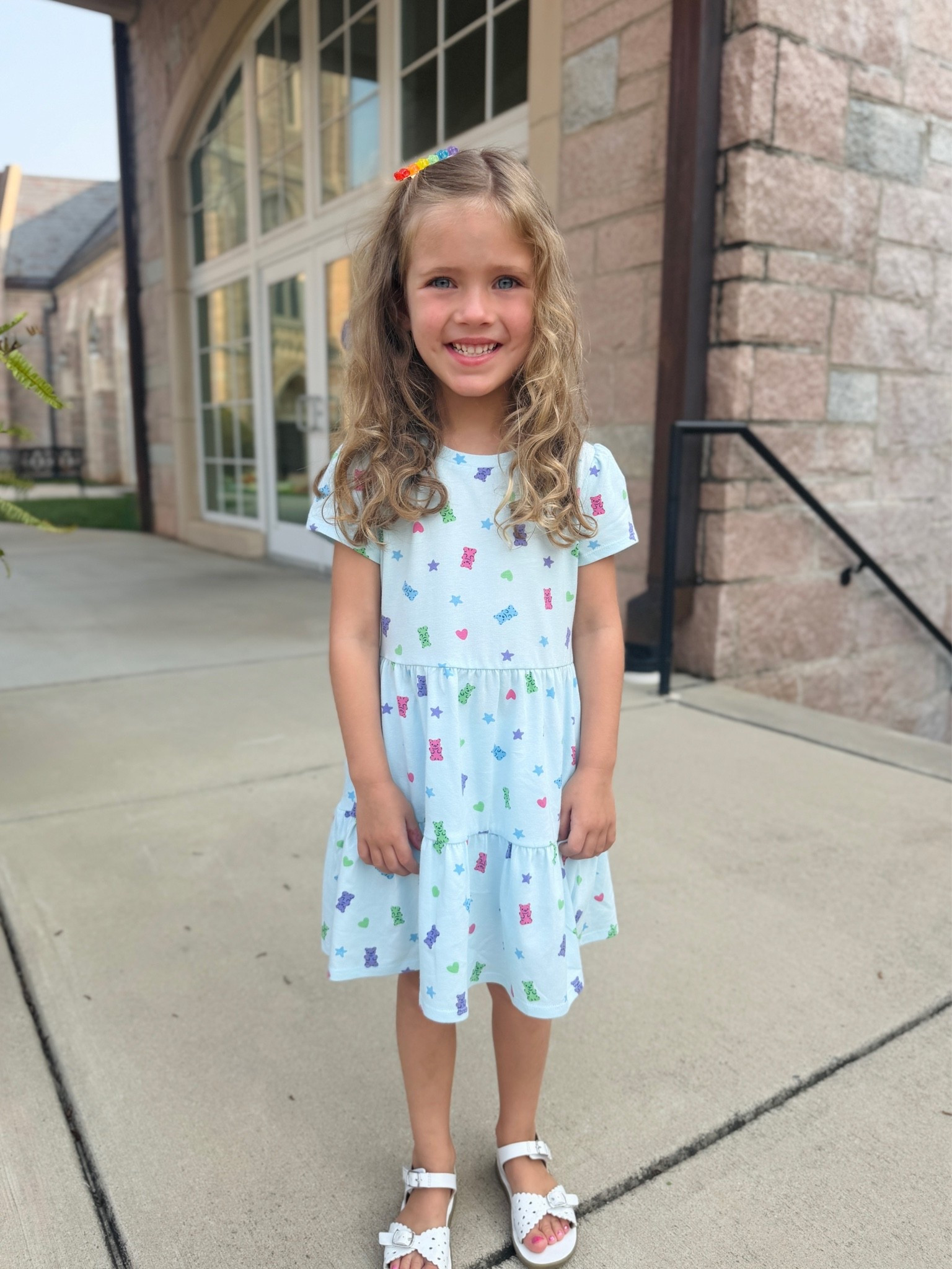 The cutest little gummy bear dress is still available in all sizes! 💚🩷  On sale for $23 through Sunday ✨

#LTKKids