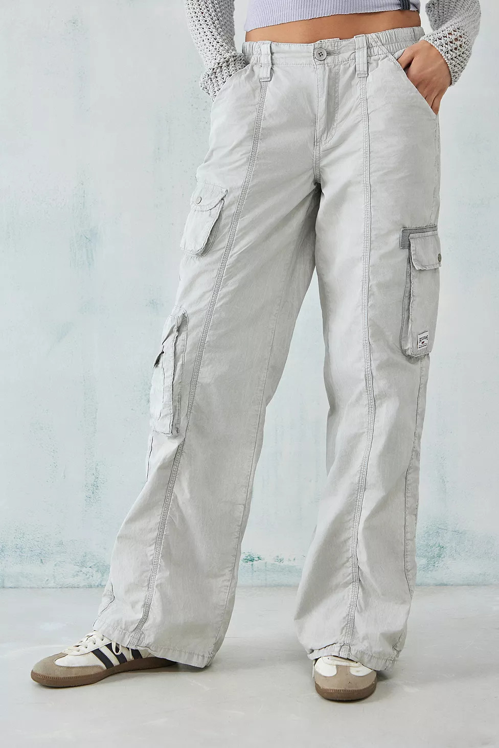 BDG Grey Y2K Multi-Pocket Cargo Pants | Urban Outfitters (EU)