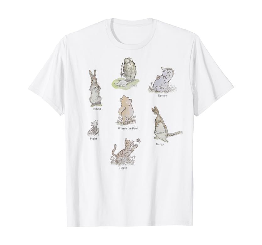 Disney Winnie The Pooh Classic Group Shot T-Shirt | Amazon (US)