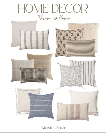 Spring throw pillows / spring decor / home decor / neutral throw pillows

#LTKhome #LTKFind #LTKstyletip