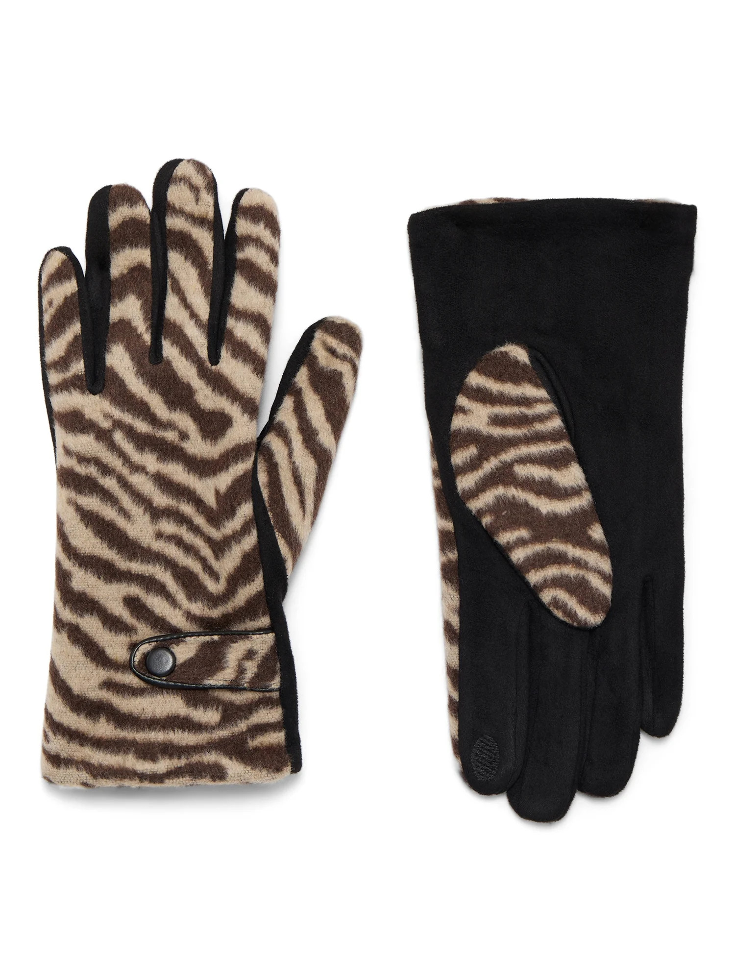 Time and Tru Zebra Print Gloves | Walmart (US)
