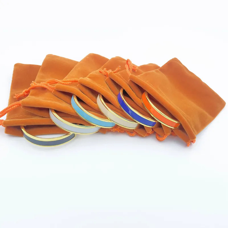 Fashion Designer Love Women Bangle Bracelet Thin 8MM Enamel Colorful Gold Letter Buckle Luxury Br... | DHGate