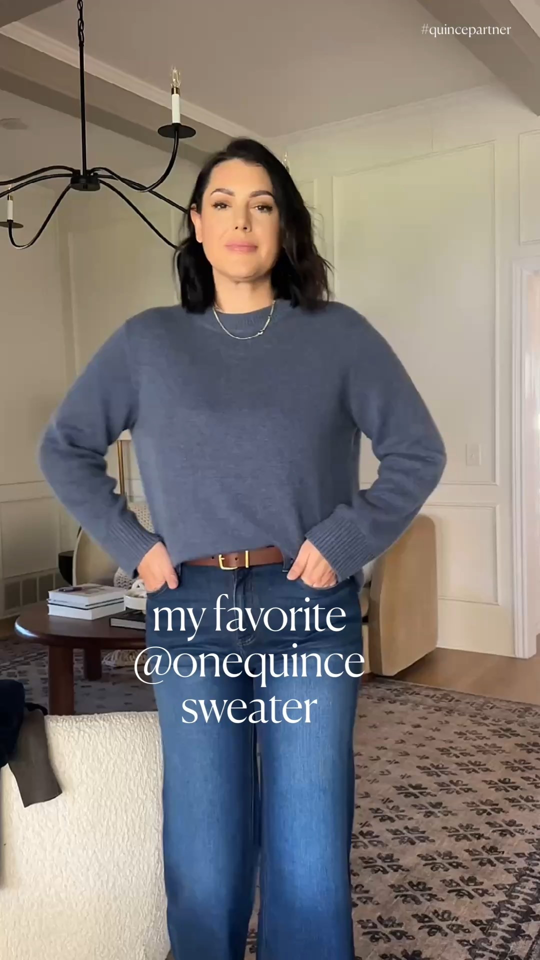 I have the medium in this sweater! I’m in the 30x28 of the jeans. #quincepartner @onequince

#LTKHoliday #LTKOver40