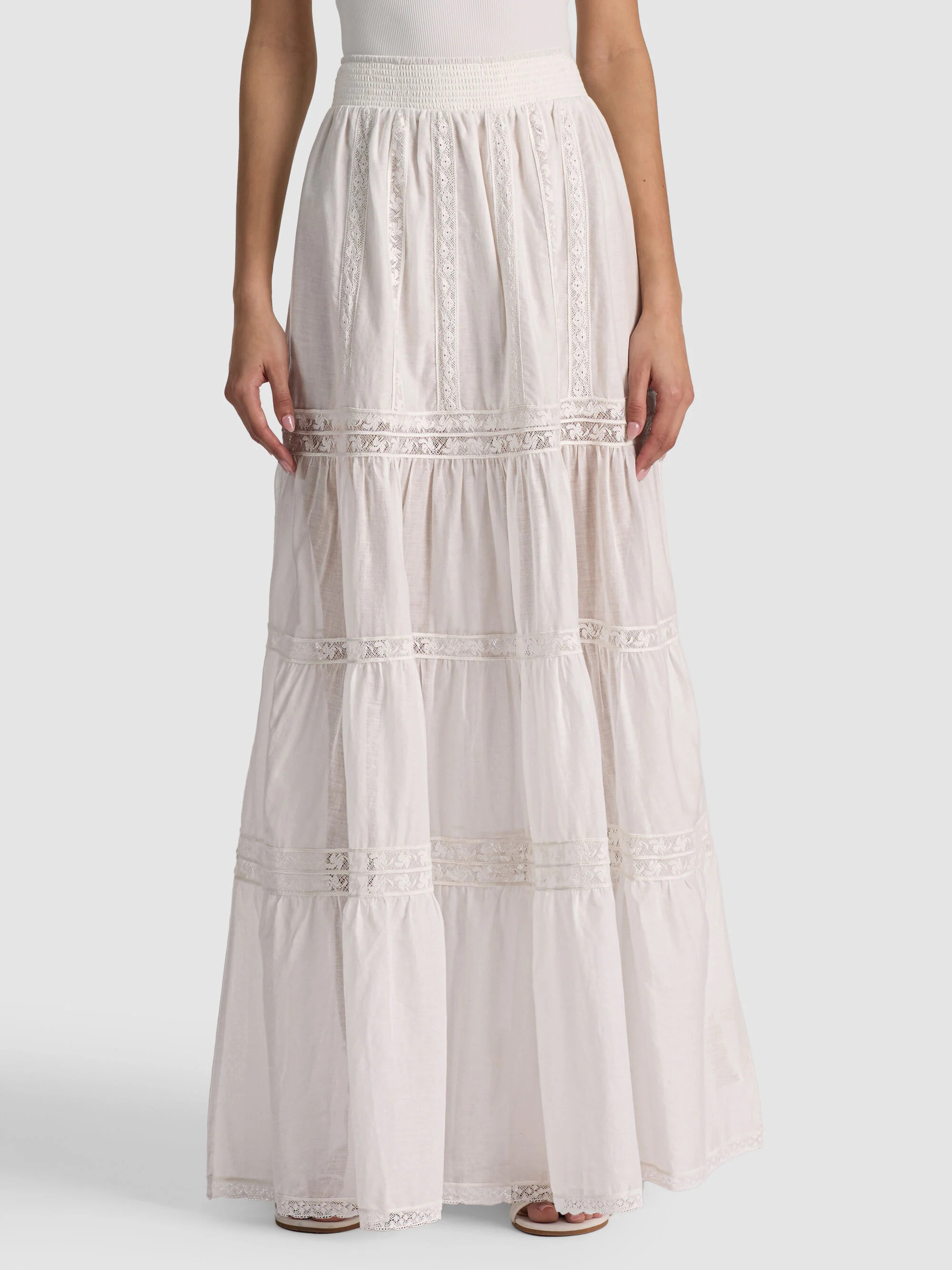 KATHRYN TIERED MAXI SKIRT | Alice + Olivia