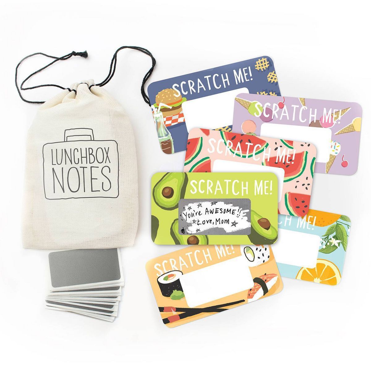 24ct Scratch Off Lunchbox Notes: Edition 5 Foodie | Target