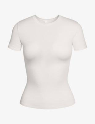 Short-sleeved slim-fit stretch-cotton T-shirt | Selfridges