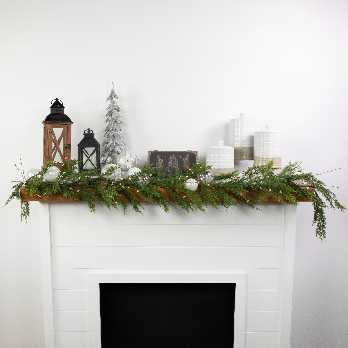 Northlight Real Touch™️ Cypress and White Grape Berry Artificial Christmas Garland - 6' x 8" ... | Target
