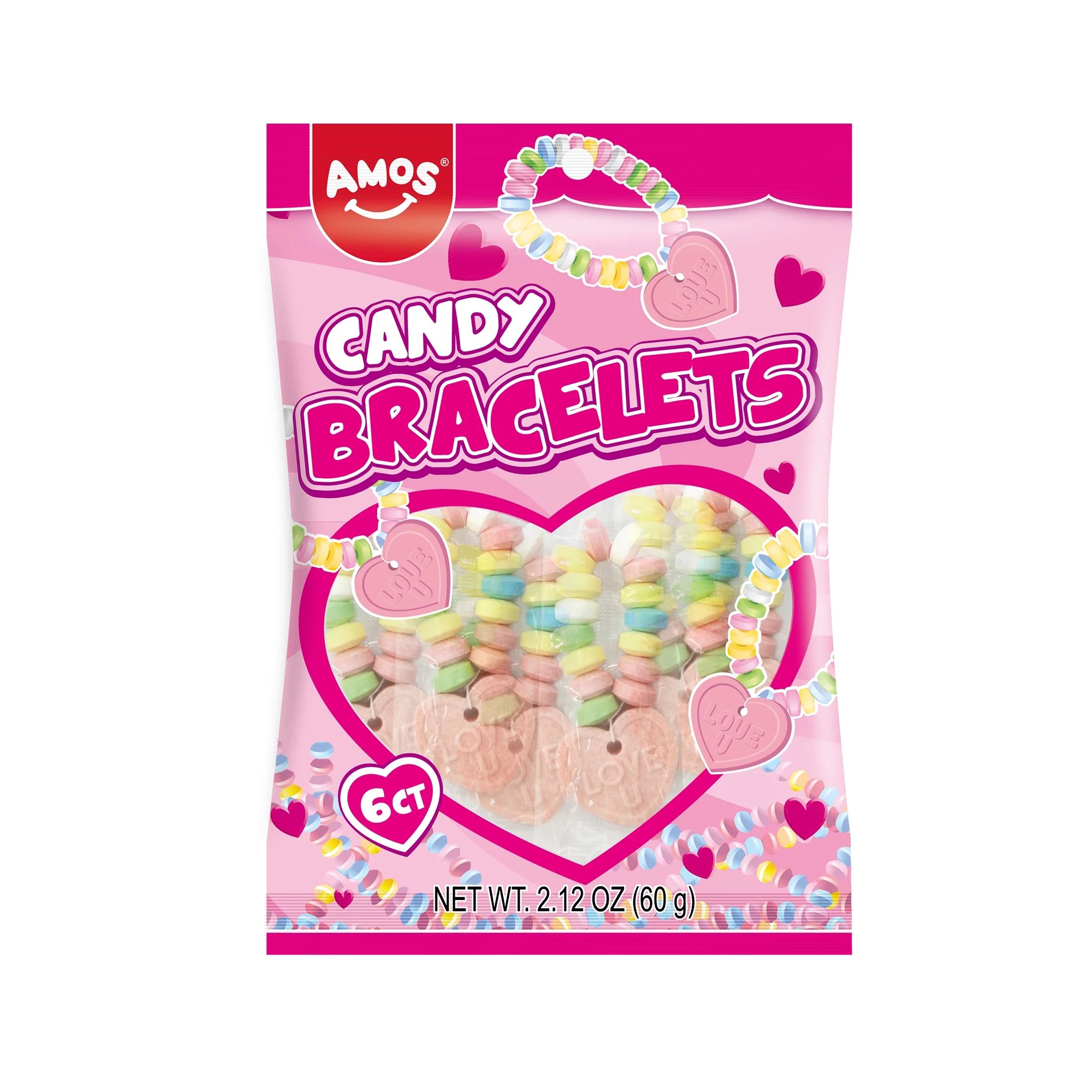 Amos Sweets Candy Bracelets, 2.12 oz, 6 CT | Walmart (US)