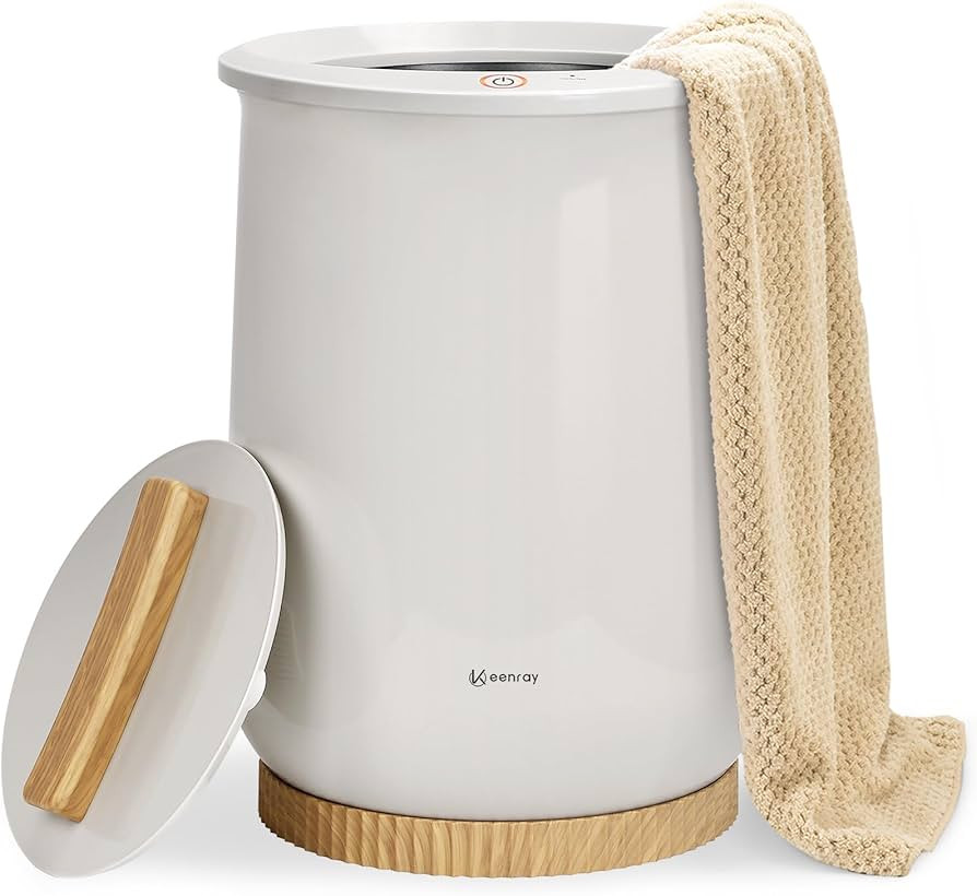 Keenray Towel Warmers, Luxury Bucket Towel Warmer, Large Towel Warmer for Bathroom, Auto Shut Off, Fits Up to Two 40"X70" Oversized Towels, Bathrobes, Blankets, PJ's and More, CL1 | Amazon (US)