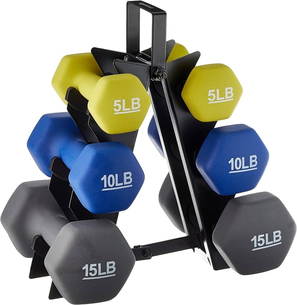 Amazon Basics Easy Grip Workout Dumbbell, Neoprene Coated, Various Sets and Weights available | Amazon (US)