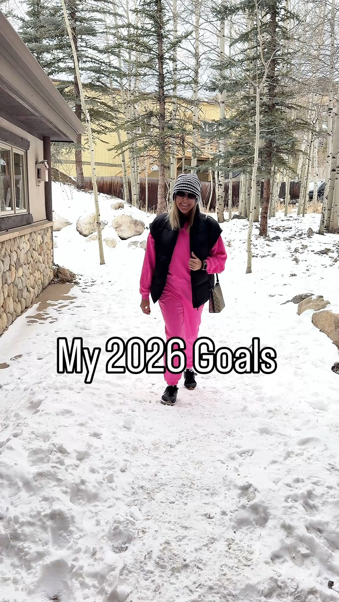 Size XS hot pink pants and sweatshirt. Small vest runs oversized. Nike sneakers tts in the 8 

#LTKTravel #LTKSeasonal #LTKOver40