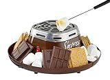Nostalgia Indoor Electric S'mores Maker - Smores Kit - 4 Compartment Trays - Movie Night Supplies... | Amazon (US)