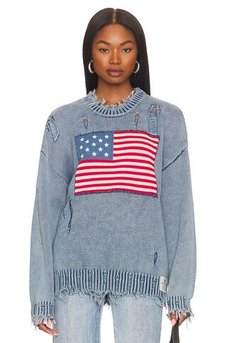 Denimist American Flag Sweater is Sold Out | Revolve Clothing (Global)