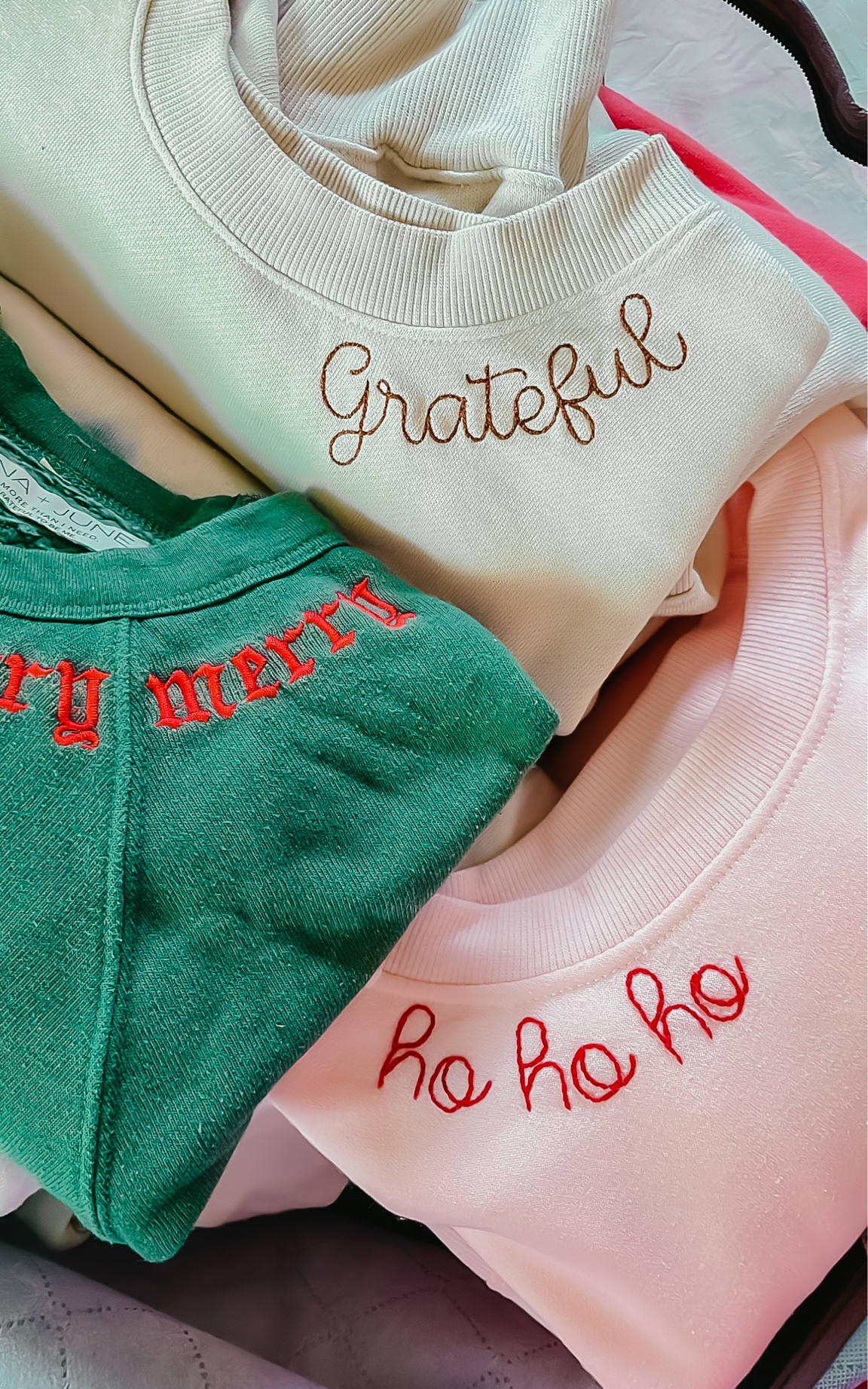 Here are my favorite sweatshirts for stitching: Old Navy and Gap are my go-to’s—they stitch beautifully! For budget-friendly options, try Michael’s (use a coupon!) or Target for a great fit.

#LTKFindsUnder50 #LTKStyleTip #LTKGiftGuide