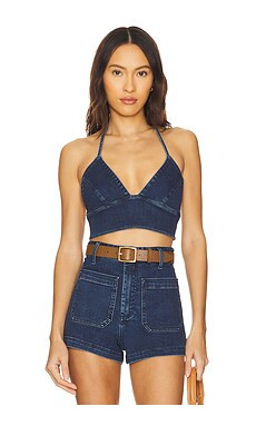 Show Me Your Mumu Palm Springs Top in Moonlit Blue from Revolve.com | Revolve Clothing (Global)