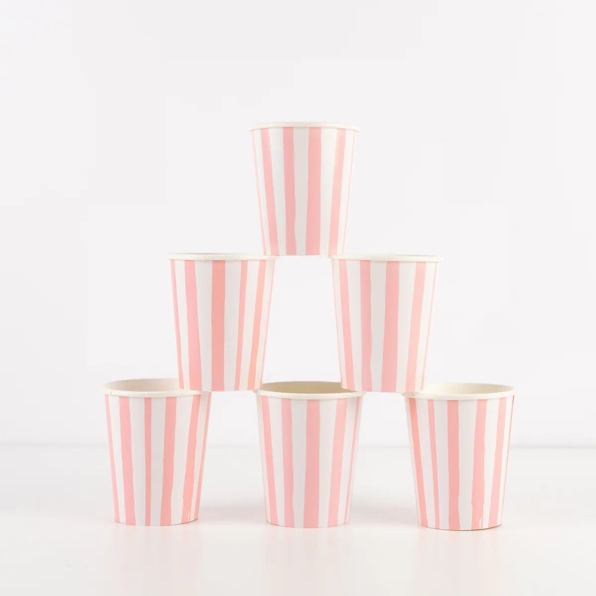Pink Stripe Cups (x 8) | Meri Meri