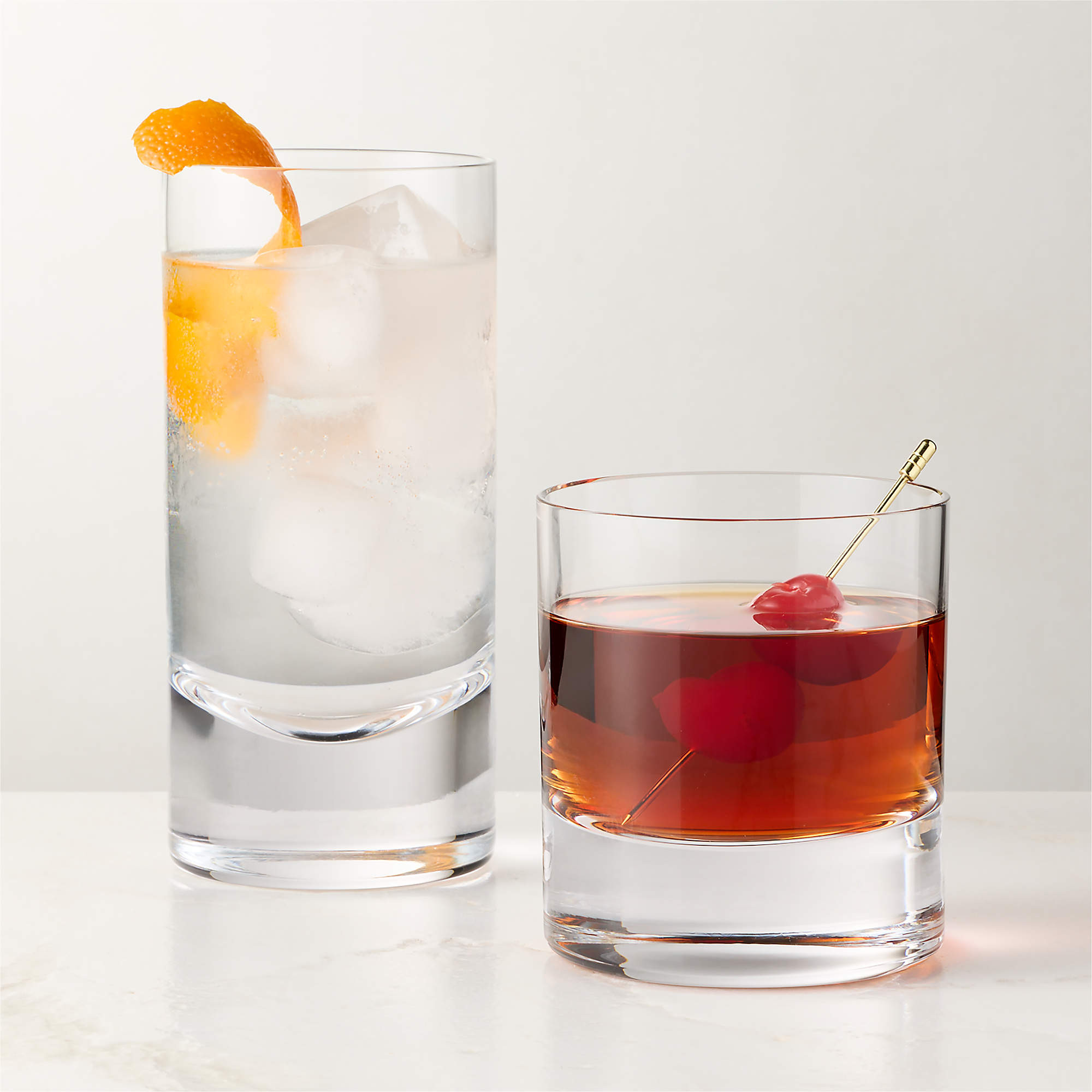Cirque Modern Drinking Glass + Reviews | CB2 | CB2